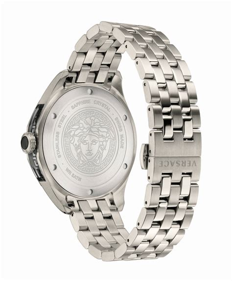 versace watch stainless steel|versace watch unisex.